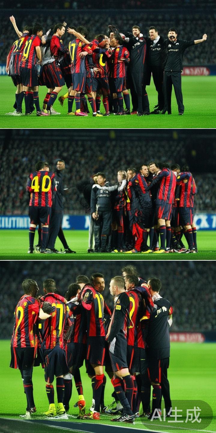 在2010年欧冠半决赛中，巴塞罗那在首回合遭遇失利